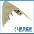 Sunkey aluminium profile with powder coating white for aluminum pipe